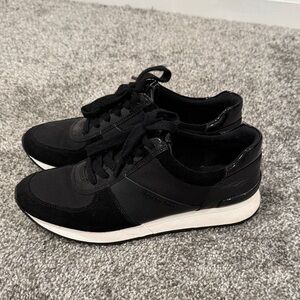 Michael Kors Black and White Lace-Up Sneakers